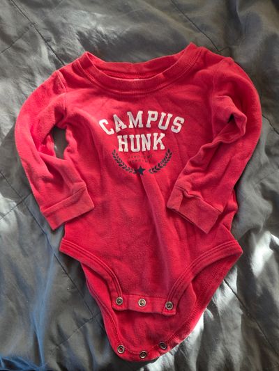 Carters Long sleeved onesie  12 Months