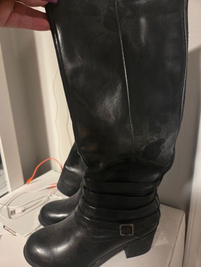 NEW Corky wide calf boots, never worn Black 8 (Adult)