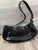 Guess Black guess purse with 2 zippers pouches, front magnetic button