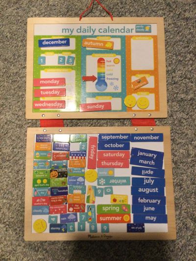 Melissa n Doug My daily calendar all magnetic parts  included