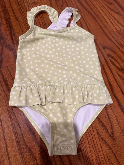 Carters Green polka dot bathing suit 18 mo 18-24 Months