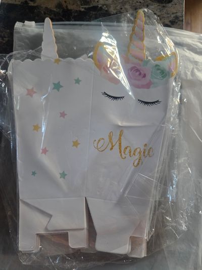 Unicorn party favor boxes