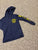 Carters Navy blue tshirt long sleeve hoodie game On 10-12