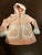 Little lass Size 4 girls lightweight zip up coat sparkles with fur. Gorgeous 4T