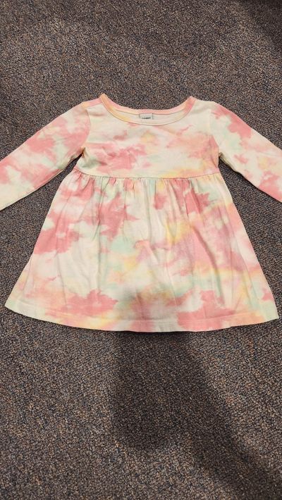 Old Navy Tie dye long sleeve dress 6-9 Months