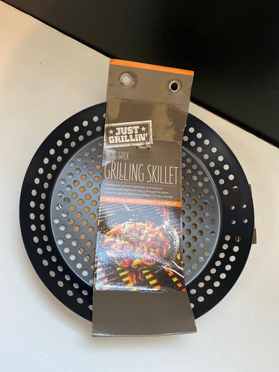 New Grilling Skillet for BBQ Handle on back Originally $25