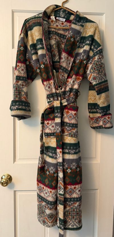 NEW Say-Lu Fleece Country Robe Women's - S