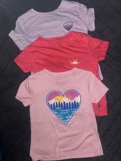 Eddie Bauer size xs 5/6 3 nature shirts lot 5T