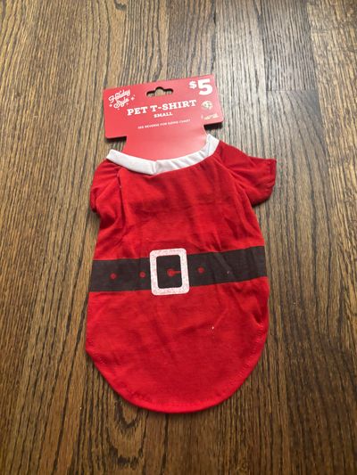 Brand new Santa T-shirt size small for pets