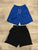 Under Armour 2 pair black performance, blue mesh 7-8