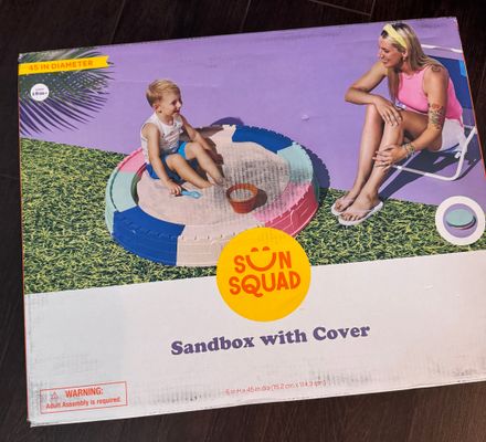 Brand new sandbox with cover target retails $40