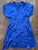 H&M Blue short sleeve dress polyester Women's - L