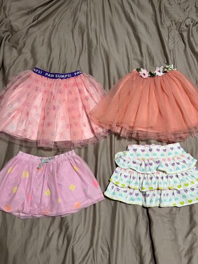 Different brands Total of 4 skirts 2T