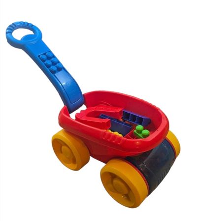Mega Blocks and Scoop Up Wagon 40 ct. blocks. wagon scoops up blocks when pulled