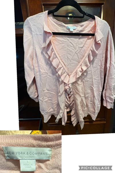 NY N CO PINK KNIT  Women's - L
