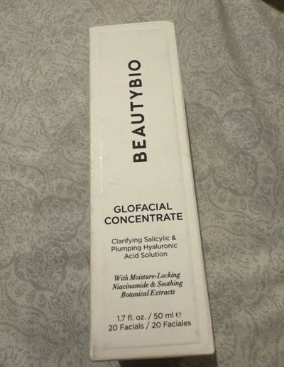 : New BeautyBio Glow Facial Concentrate Hyalur Hyaluronic and salicylic acid 1.7 oz