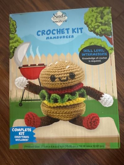 Needle  creations - NEW Hamburger crochet kit