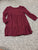 Old navy Burgundy waffle long sleeve dress 4T