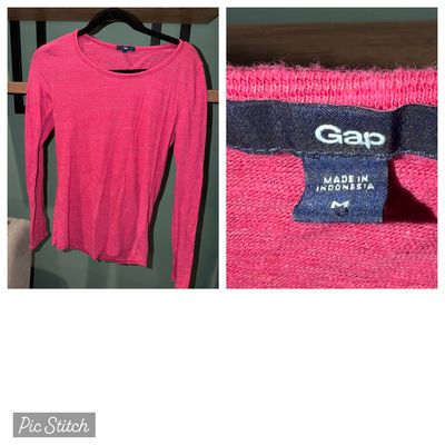 Gap Pink long sleeve shirt Women's - M