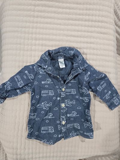 Carters Top - denim like top for a breezy outing 9 Months