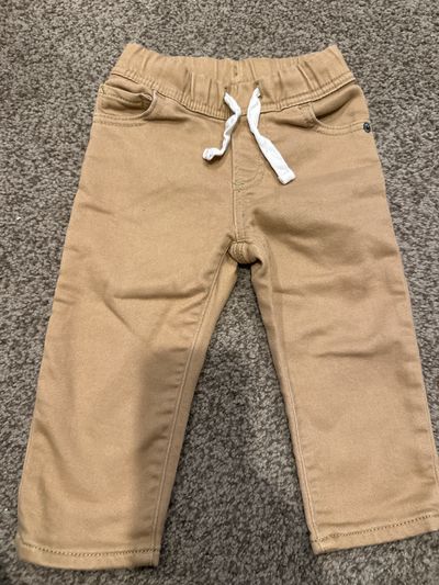 Gap denim, slim khaki drawstring pants  18-24 Months