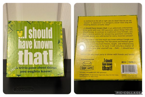 NEW-Happy Games NEW-I Should Have Known That game, 110 cards, 440 questions