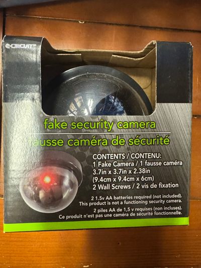 Brand new fake security camera Brand new fake security camera