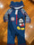 The Disney store Long sleeve bathing suit hood with Mickey ears 3-6 Months