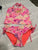 Unknown size 10 Pink floral tankini 10-12