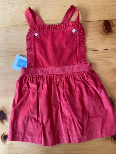 Bella Bliss Orange Corduroy Jumper NWT 6T/6