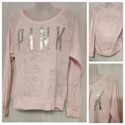 VICTORIA SECRET LS PINK TOP Women's - XS