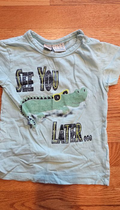 Bob Der Bro Like new Organic cotton see you later alligator graphic tshirt 2T