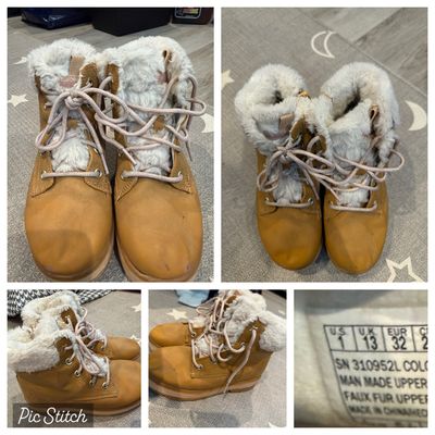 Fuzzy boot White fuzzy winter boots 1 (Big Kid)