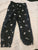 Black fleece pant Fleece pant space pattern with planets, moons, and stars 4T