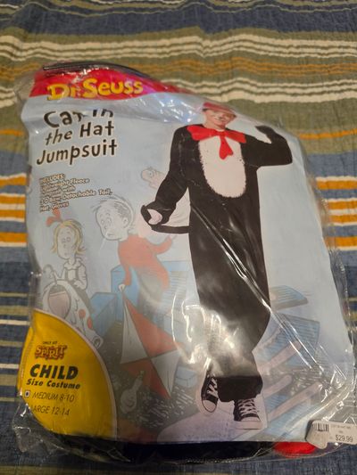 Dr. Seuss Cat in The Hat Costume 10-12