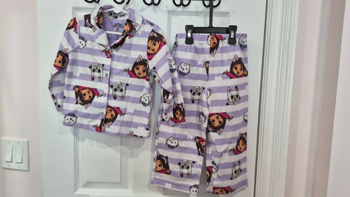 Gabbys Dollhouse fleece pj set 3T