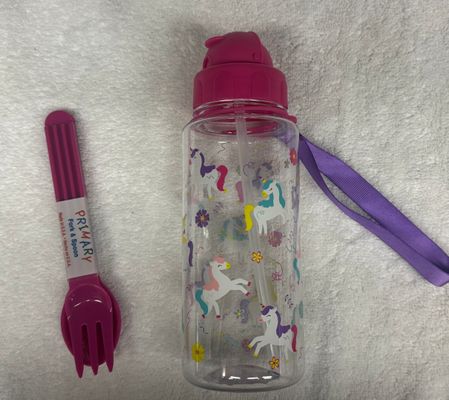 Brand New Kids cup and plastic fork & spoon Brand New Kids cup and plastic fork & spoon