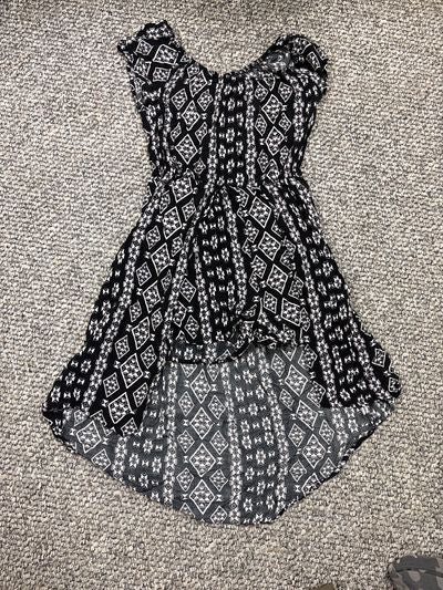 Justice Black and white shirts romper w long skirt 10-12