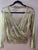 Cacadu/EU brand/ Light green pink, long sleeve, see-through, size removed fits S Women's - S