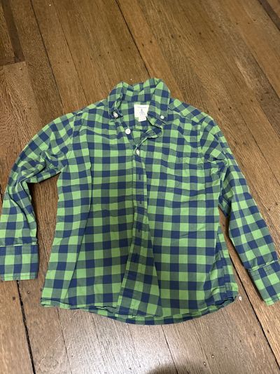 Lands End Blue Green Plaid 4T