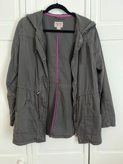 Mossimo Dark grey utility jacket. Pockets. Long Sleeve Women's - M