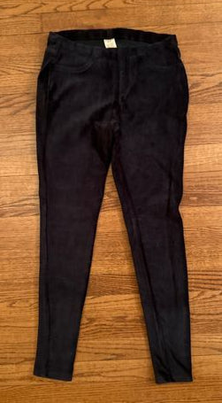 Faded Glory 4/6 Black corduroy stretch pants Women's - S