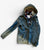 Abercrombie 11/12 lined grey  hip up & snaps sweatjacket w/ fleece hood 10-12