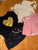 Old Navy & Carters Lot of 1 black glitter heart dress& pink velvet skirt and top 2T