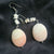 unknown Vintage pink oval drop earrings