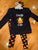 NEW Btween NEW l/s candy corn cutie legging and scrunchie set 2T