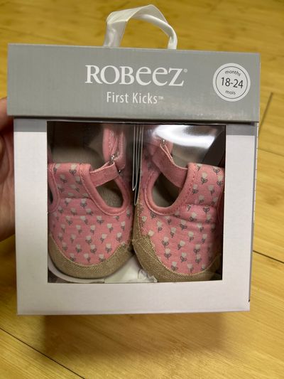 Robeez NEW Pink Floral sandals 6 (Lil' Kid)