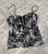 Apt 9 NWOT tankini top size M, black print top, size L Women's - L