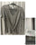 Sienna sky short sleeve blouse Black print on creamy white base knot front Women's - XL