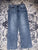 OAT Comfort weave raw hem light wash denim Women's 8